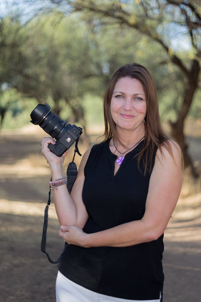 Portrait of photographer Karen Raahauge outdoors