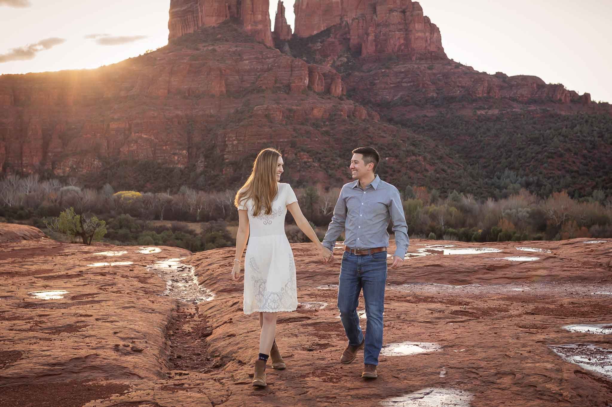 Couple during an outdoor portrait session